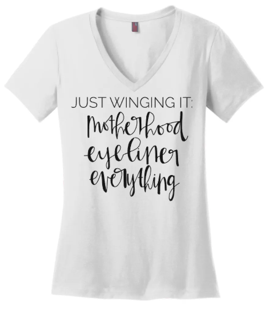 Just Winging It Motherhood Tee or Tank