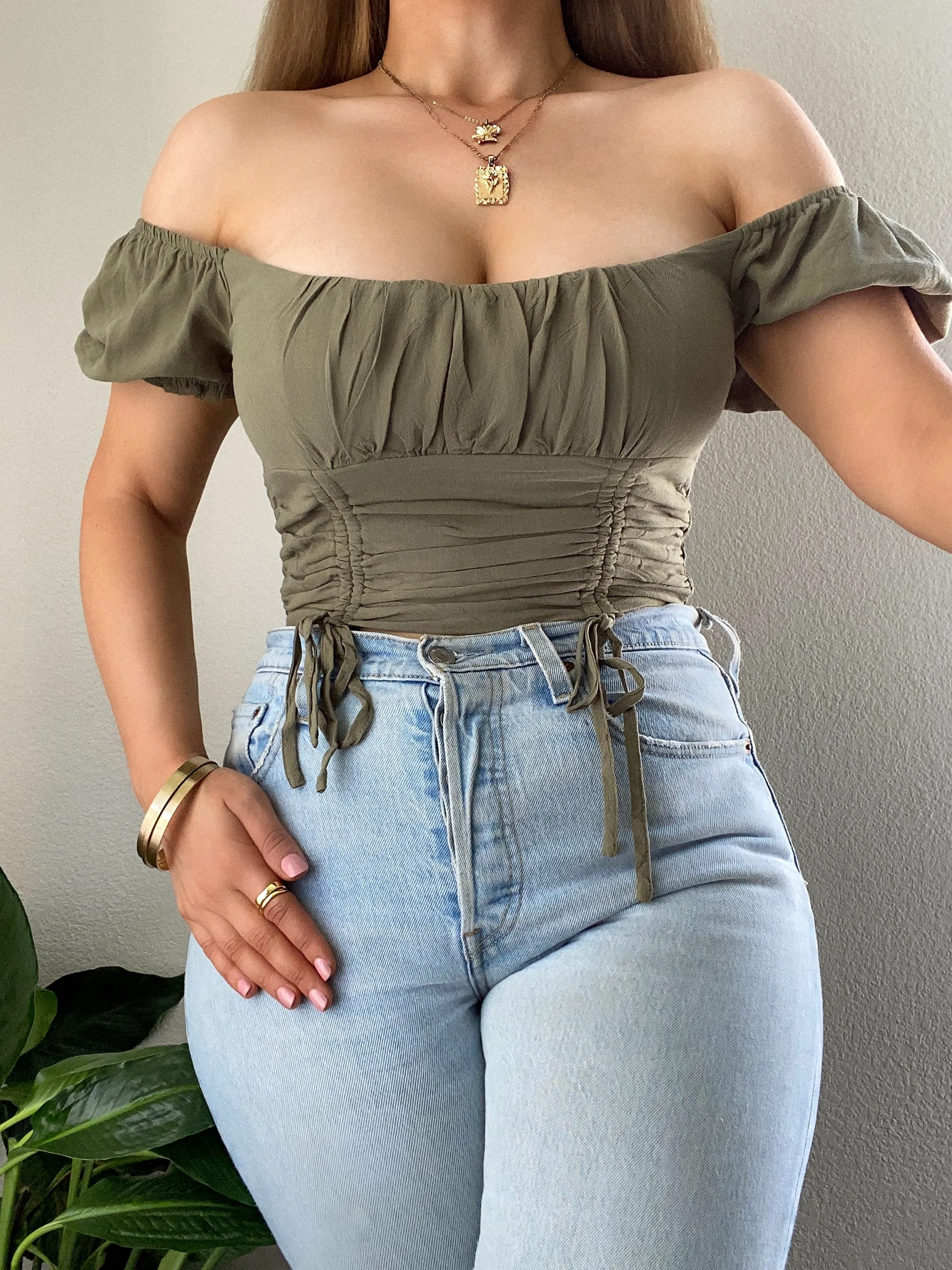 Lia Top - Olive