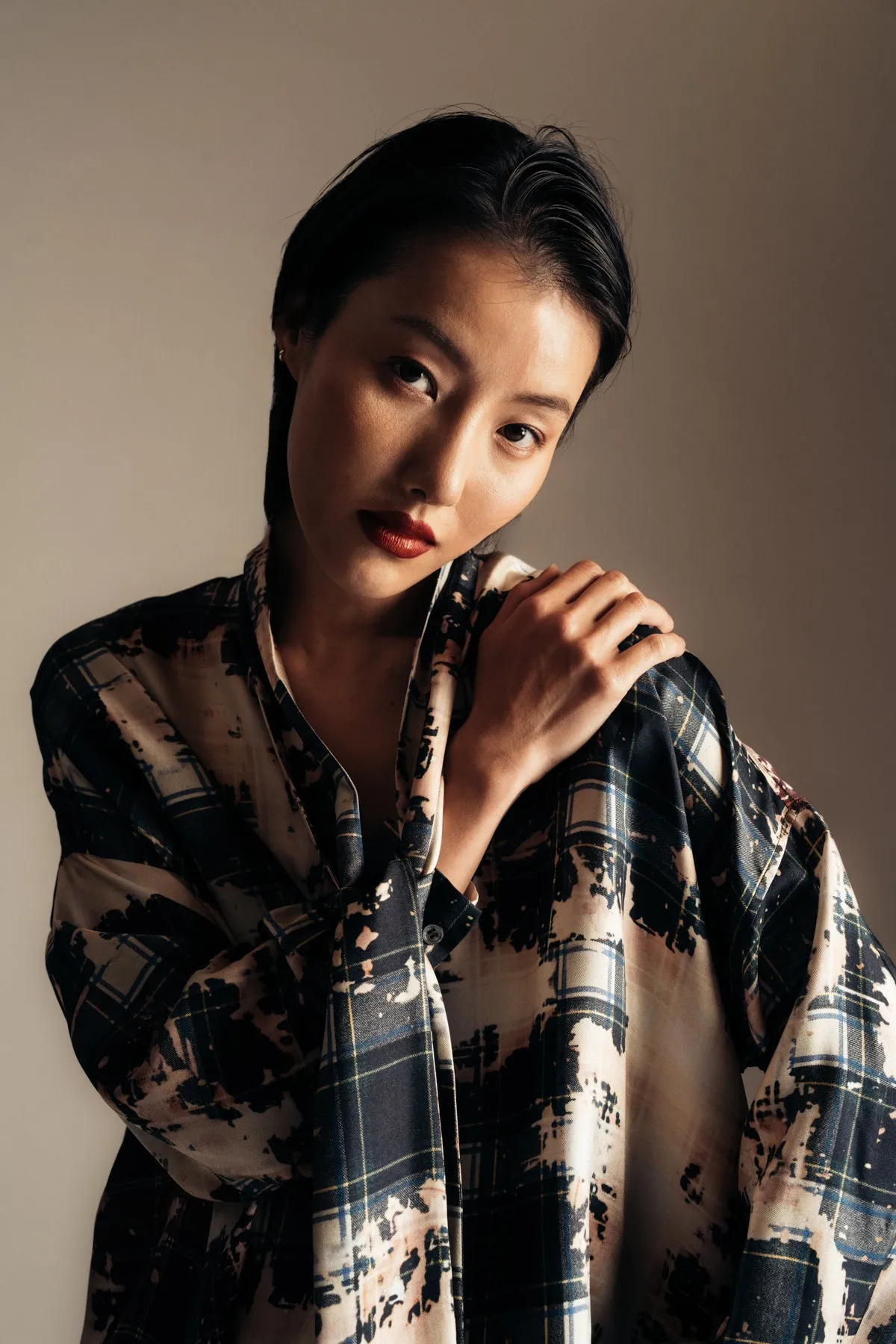 LIBERTINE | ‘ALL MODS CON’ TIE BLOUSE