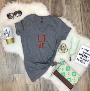 LIT AF Tee Or Tank