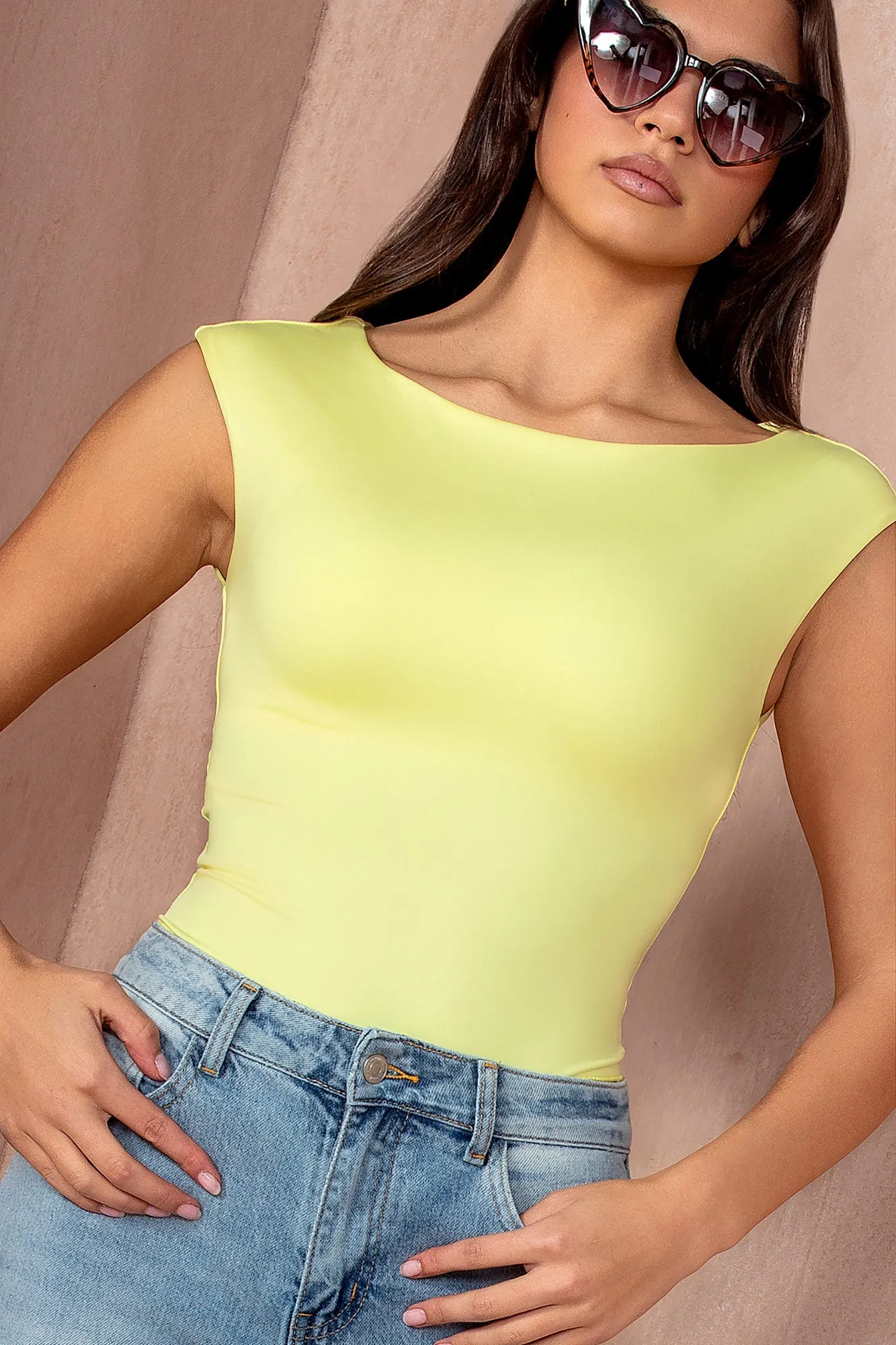 Lola Yellow Slinky Bodysuit