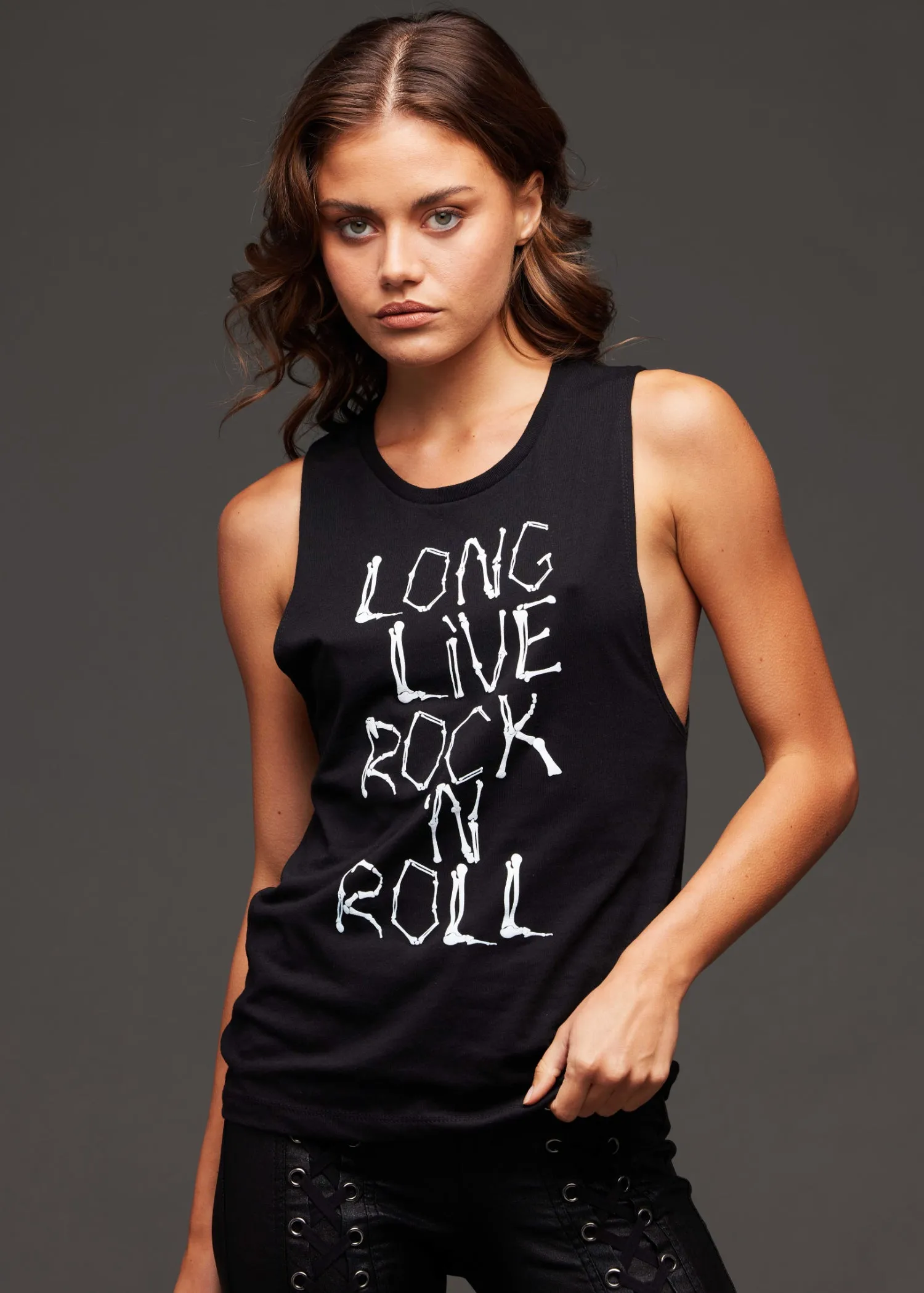 Long Live Rock n Roll Sleeveless Graphic Tee