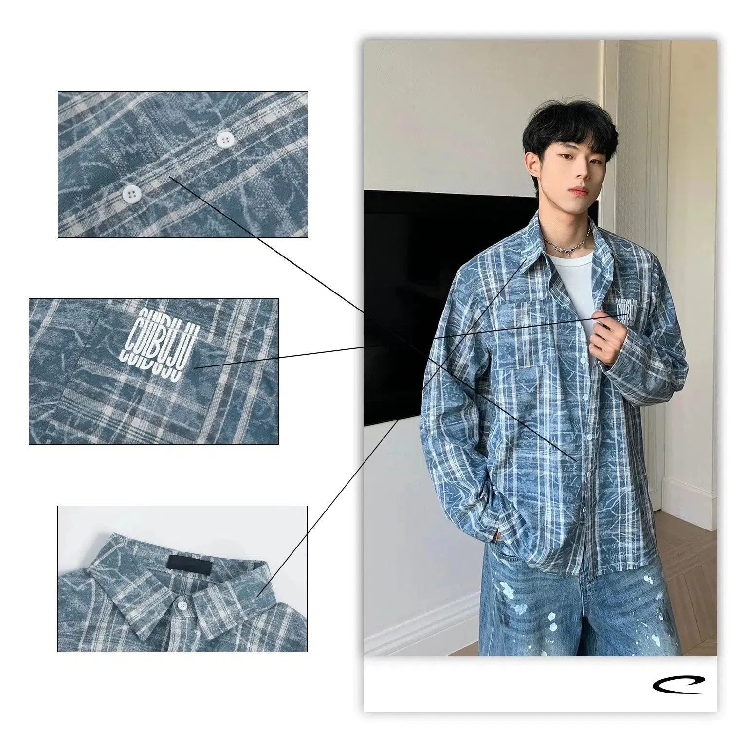 Long-sleeve Plaid Shirt