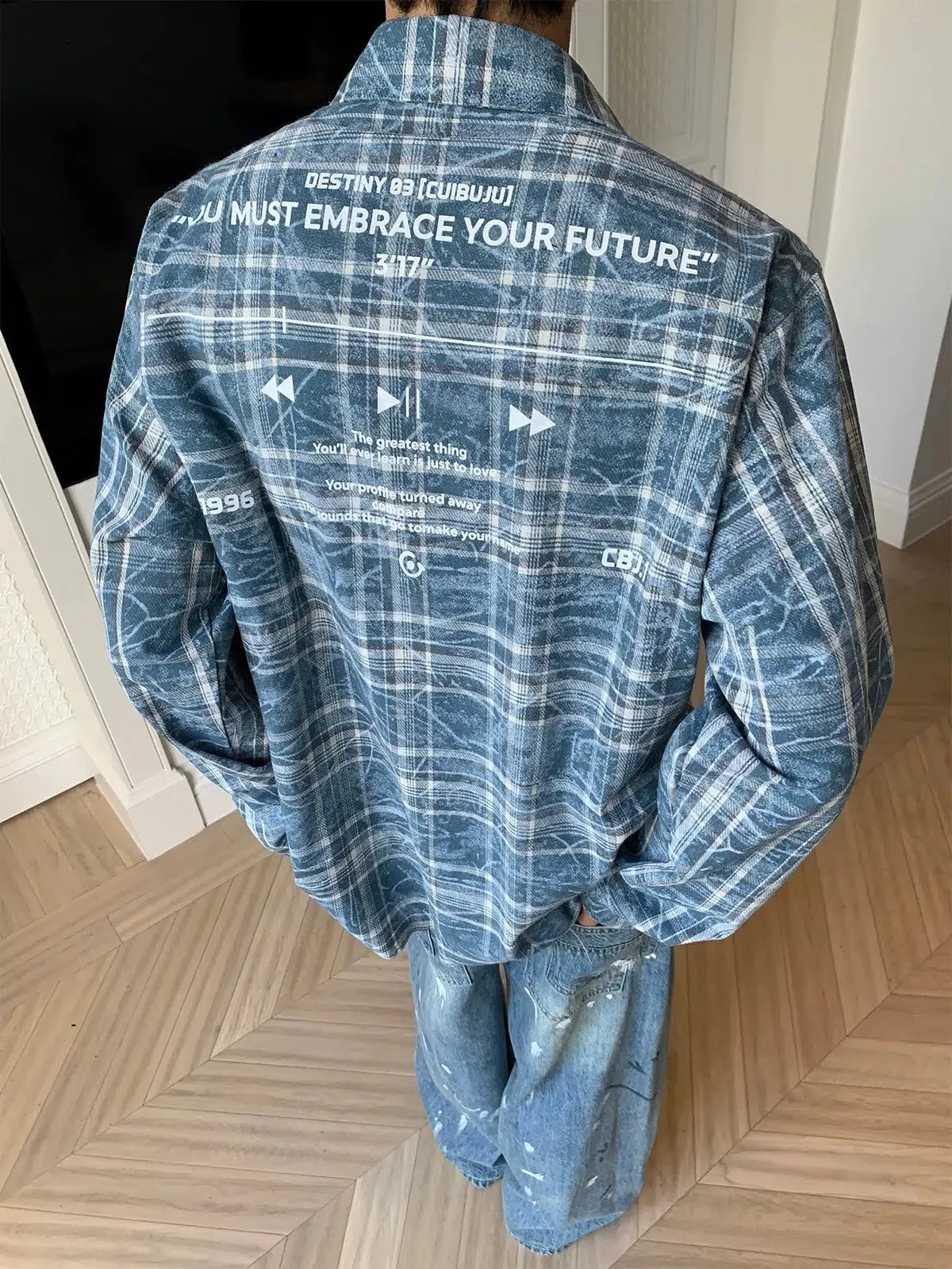 Long-sleeve Plaid Shirt