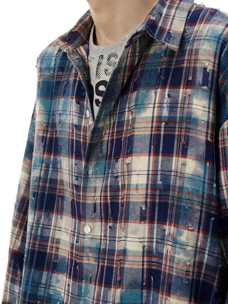 Loose Fit Plaid Overshirt