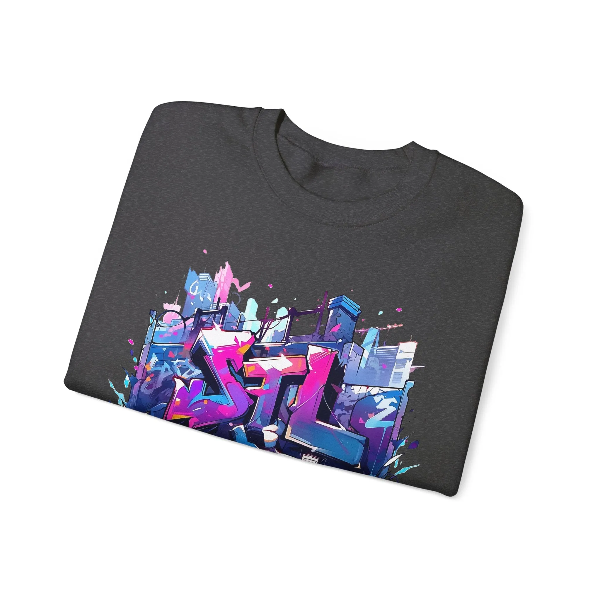 LUSH LEMUR | STL Graffiti Unisex Heavy Blend™ Crewneck Sweatshirt