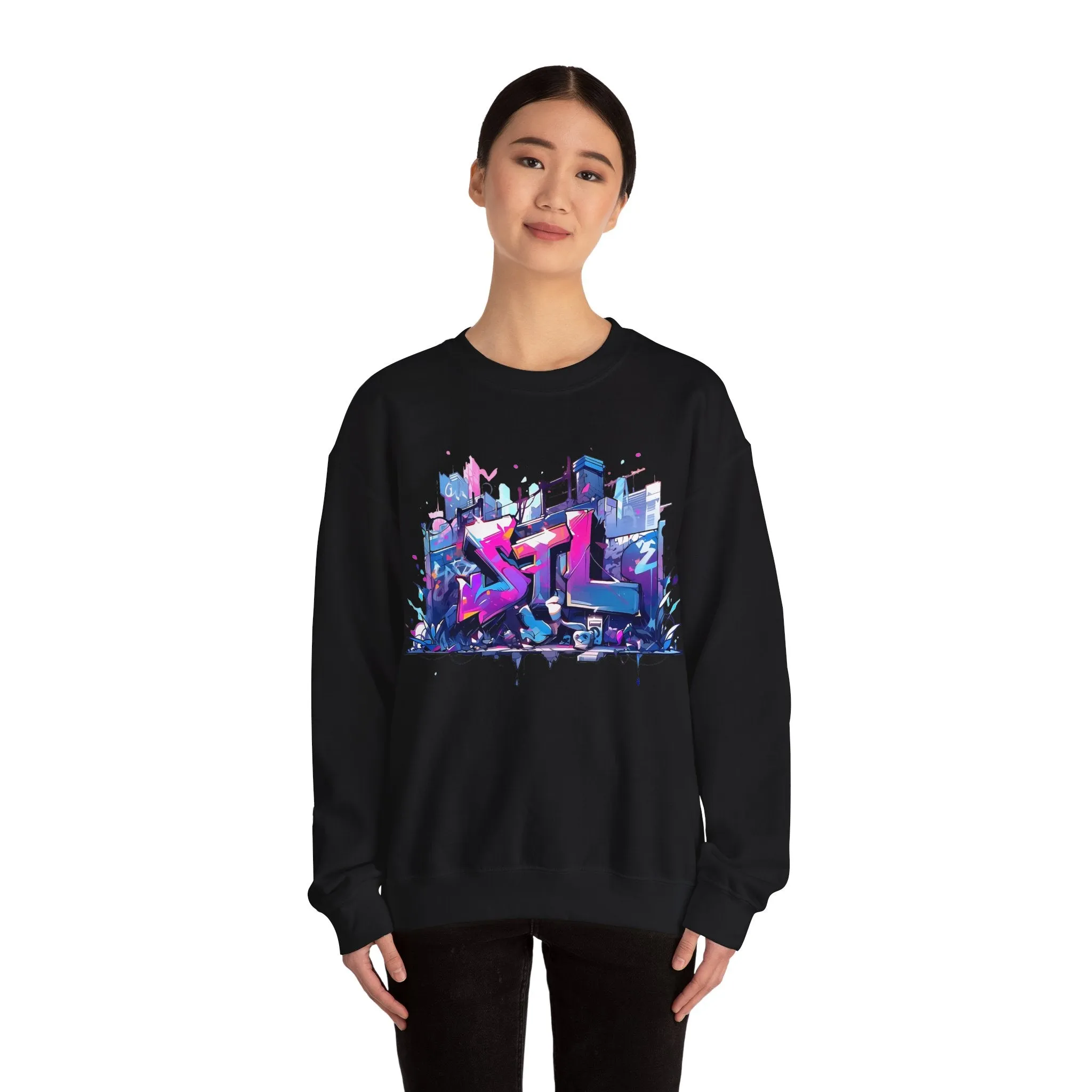 LUSH LEMUR | STL Graffiti Unisex Heavy Blend™ Crewneck Sweatshirt