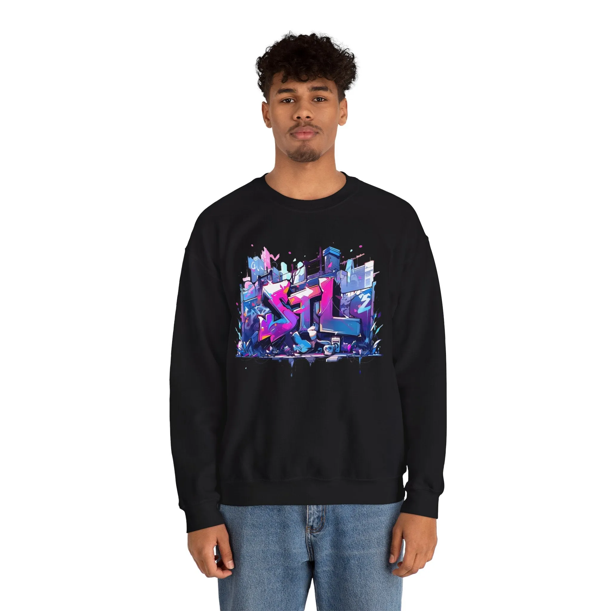 LUSH LEMUR | STL Graffiti Unisex Heavy Blend™ Crewneck Sweatshirt