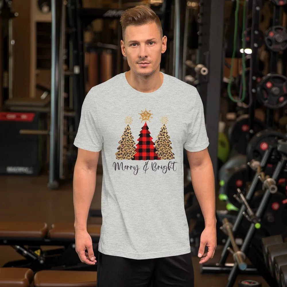 Merry & Bright Plaid Trees T-Shirt