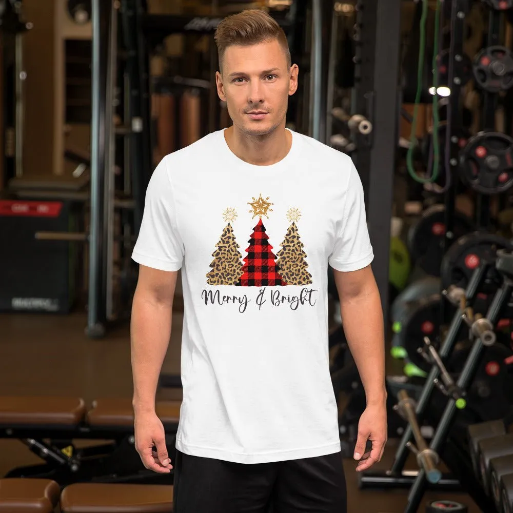 Merry & Bright Plaid Trees T-Shirt