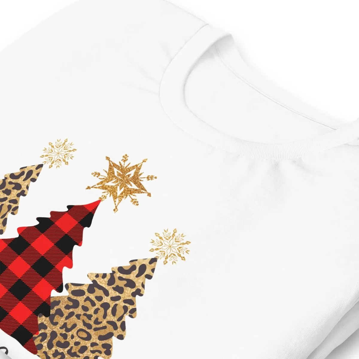 Merry & Bright Plaid Trees T-Shirt