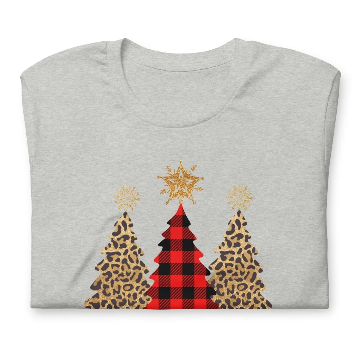 Merry & Bright Plaid Trees T-Shirt