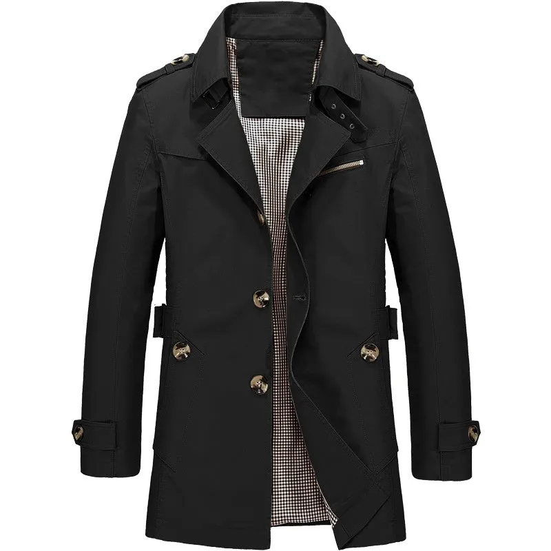 Michael™ | Men's business windbreakers Long jackets