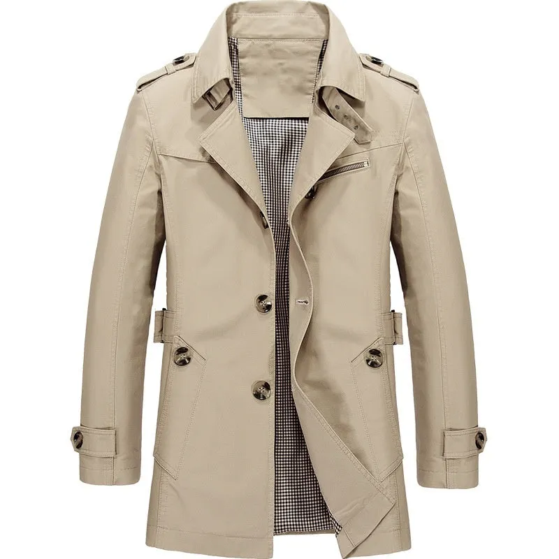 Michael™ | Men's business windbreakers Long jackets