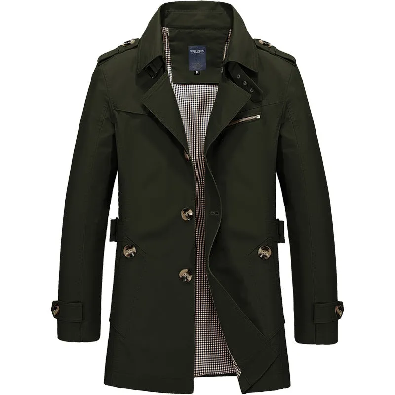 Michael™ | Men's business windbreakers Long jackets