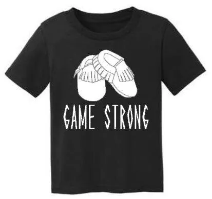 Moccs Game Strong -- Hipster Kids Tee