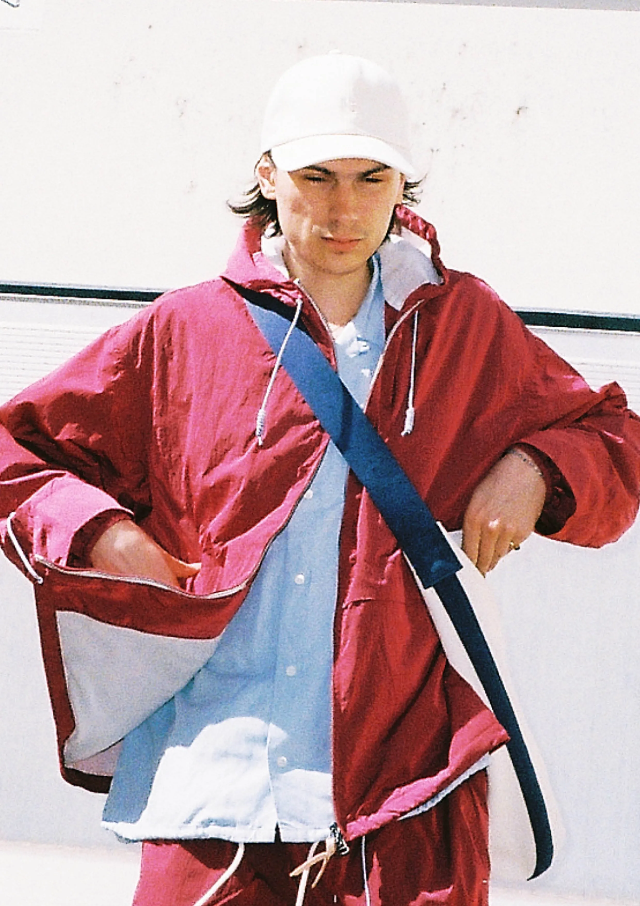 NANAMICA - ZIP UP WIND PARKA RED