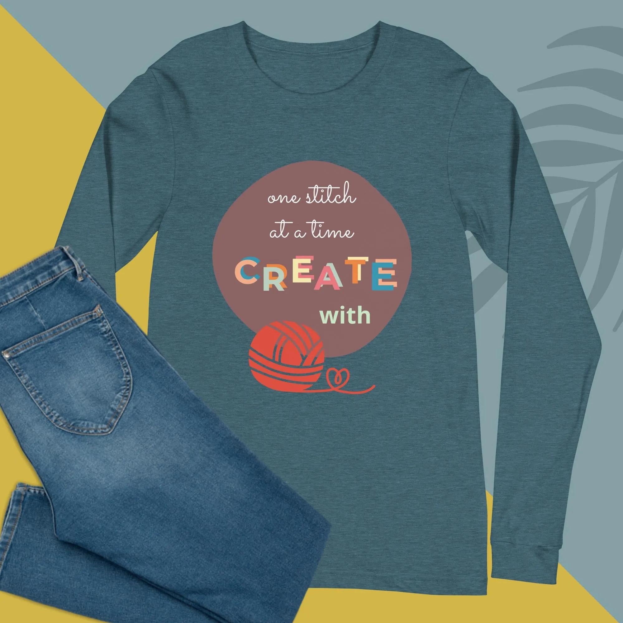 NEW! One stitch at a time Long Sleeve Tee