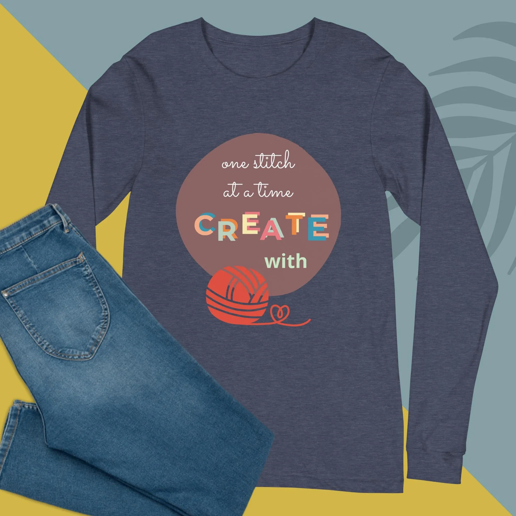 NEW! One stitch at a time Long Sleeve Tee