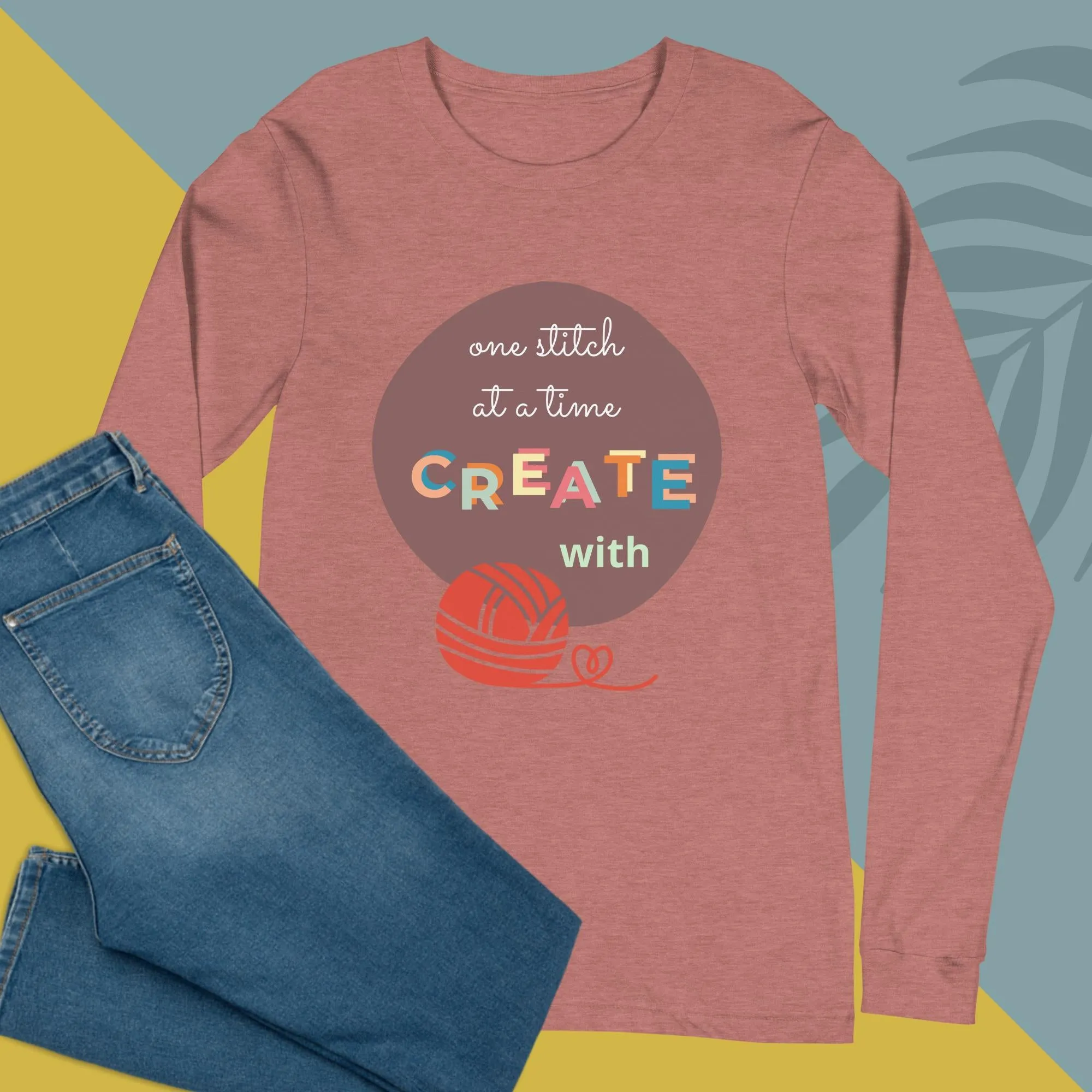 NEW! One stitch at a time Long Sleeve Tee