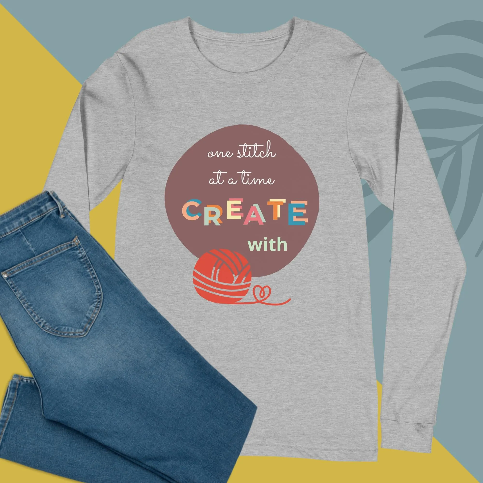 NEW! One stitch at a time Long Sleeve Tee