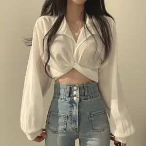 NICHE TIE BACK SHIRT UB98207