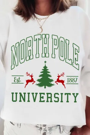 NORTH POLE UNIVERSITY SWEATSHIRT PLUS SIZE