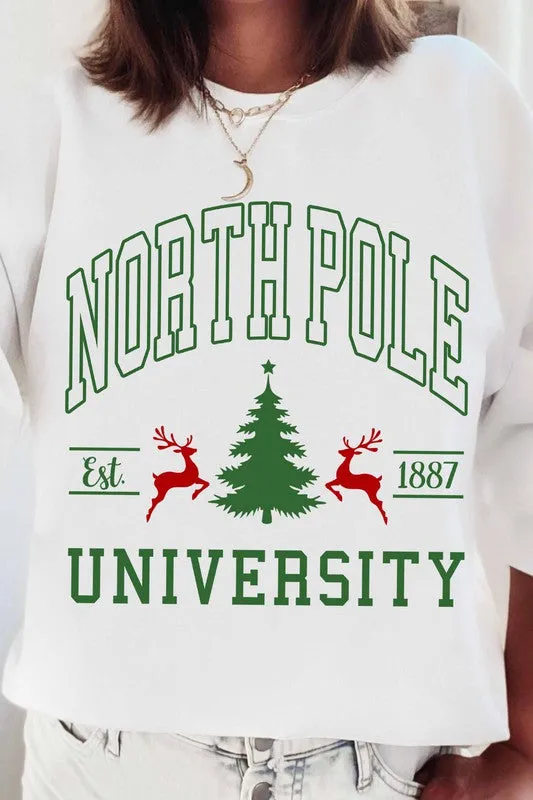 NORTH POLE UNIVERSITY SWEATSHIRT PLUS SIZE