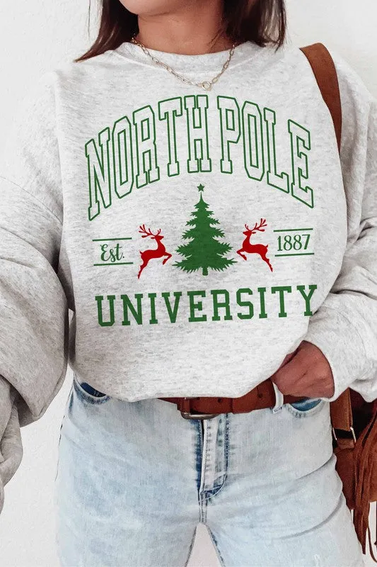 NORTH POLE UNIVERSITY SWEATSHIRT PLUS SIZE