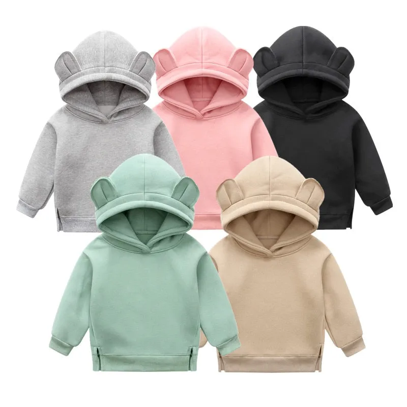 Orangemom Fleece Hooded Sweatshirt for Baby Boys and Girls - Yellow