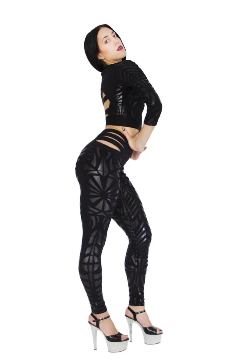 Paradise Chick Superhero Extra Sticky Crop Top - Aztec