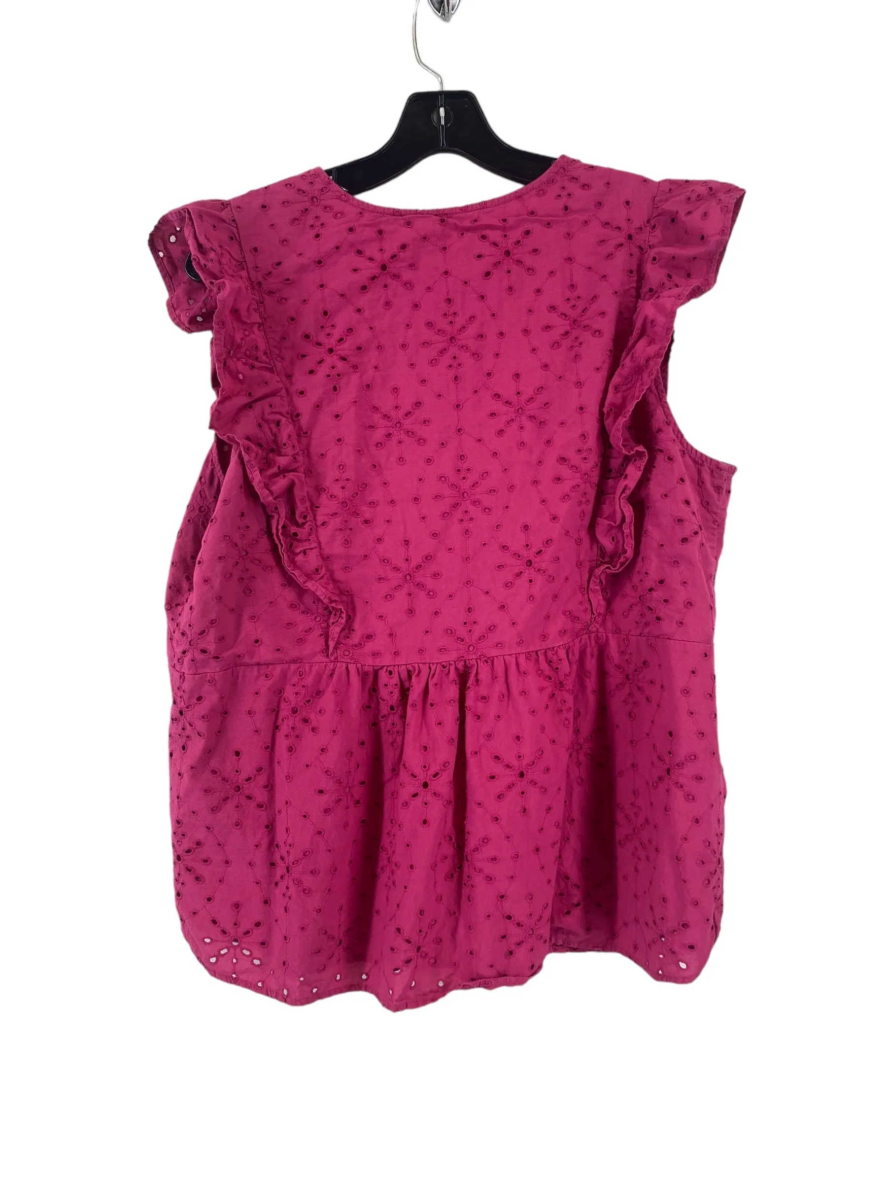 Pink Blouse Sleeveless Loft, Size L