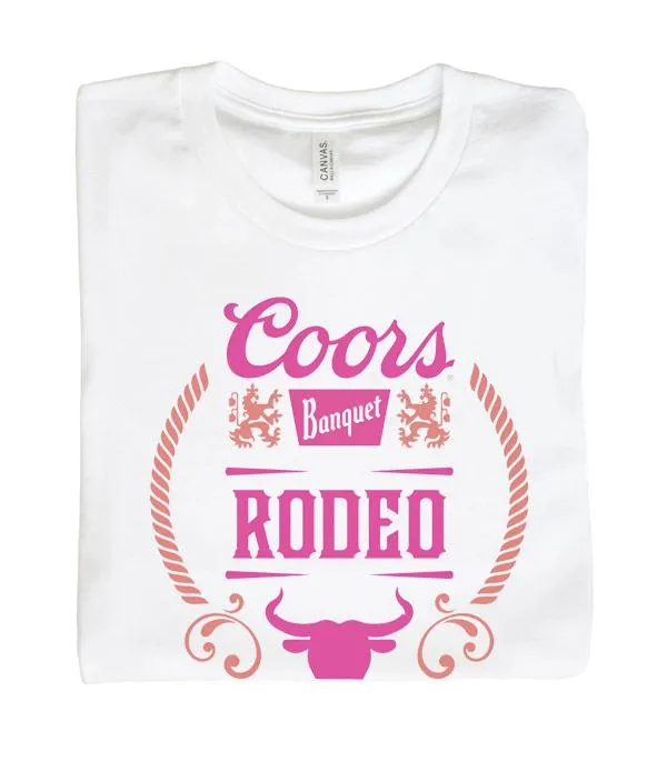 Pink Coors & Rodeo Graphic Tee