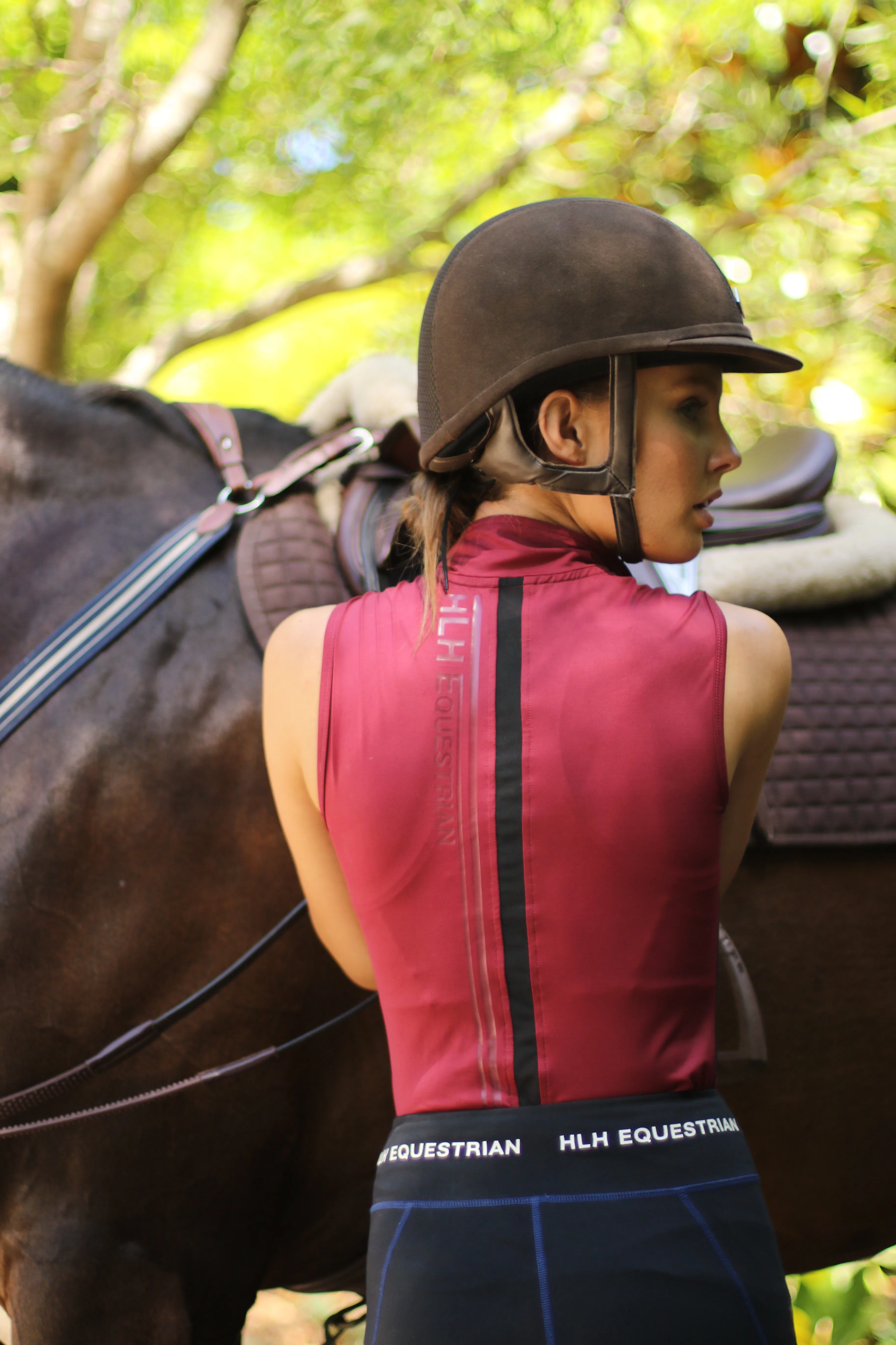 Pinot Noir sleeveless base layer in Wine