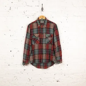 Plaid Check Shirt - Grey - M