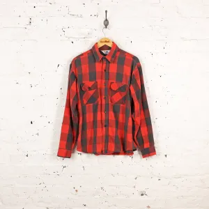 Plaid Check Shirt - Red - S