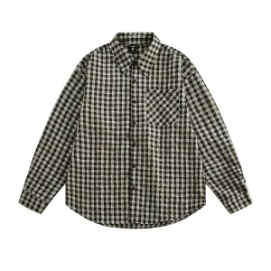 Plaid Long-Sleeved Shirt