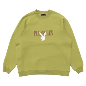 Pleasure x Playboy Bunny Logo Crewneck 'Green'