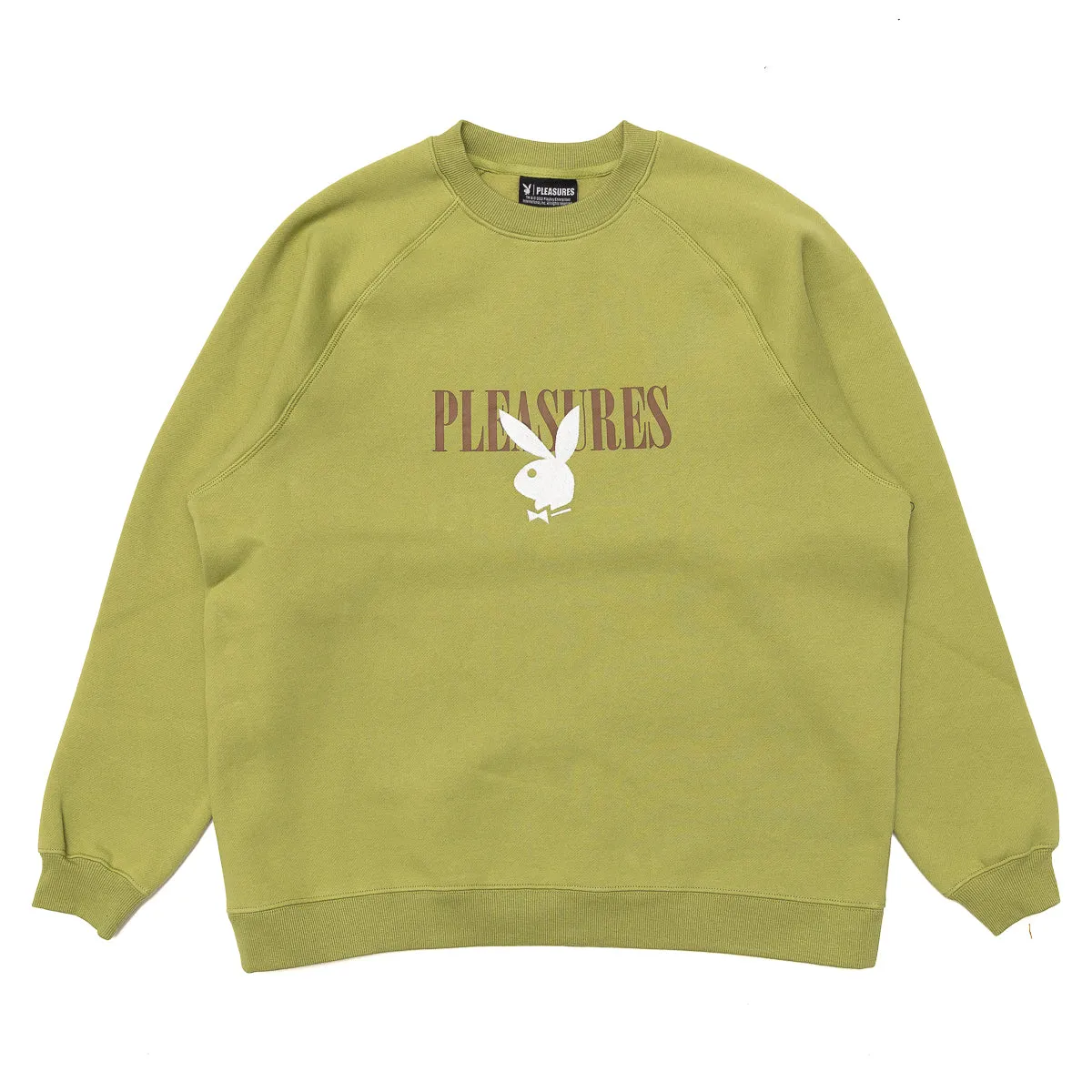 Pleasure x Playboy Bunny Logo Crewneck 'Green'