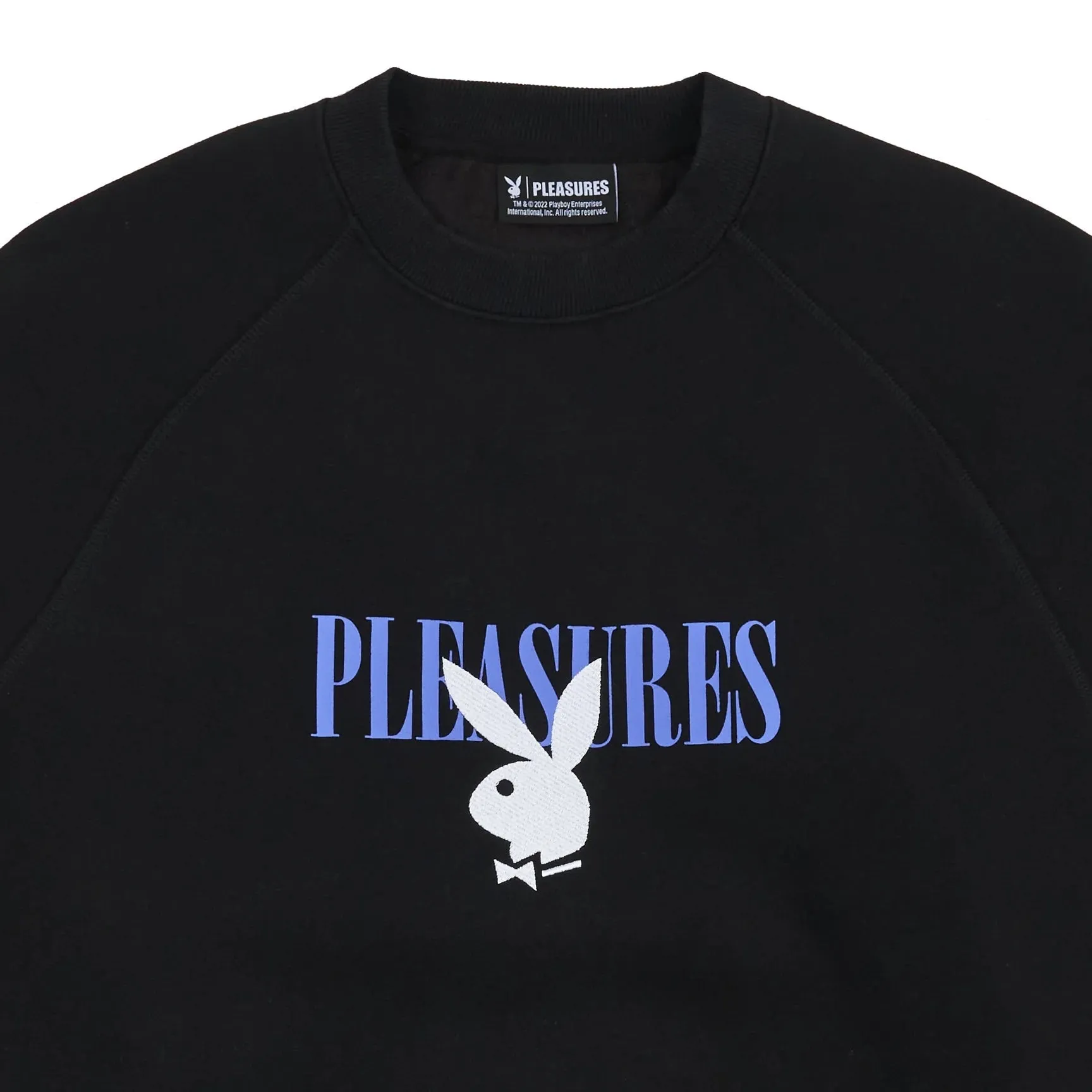 Pleasures Men x PLAYBOY Bunny Logo Crewneck Black