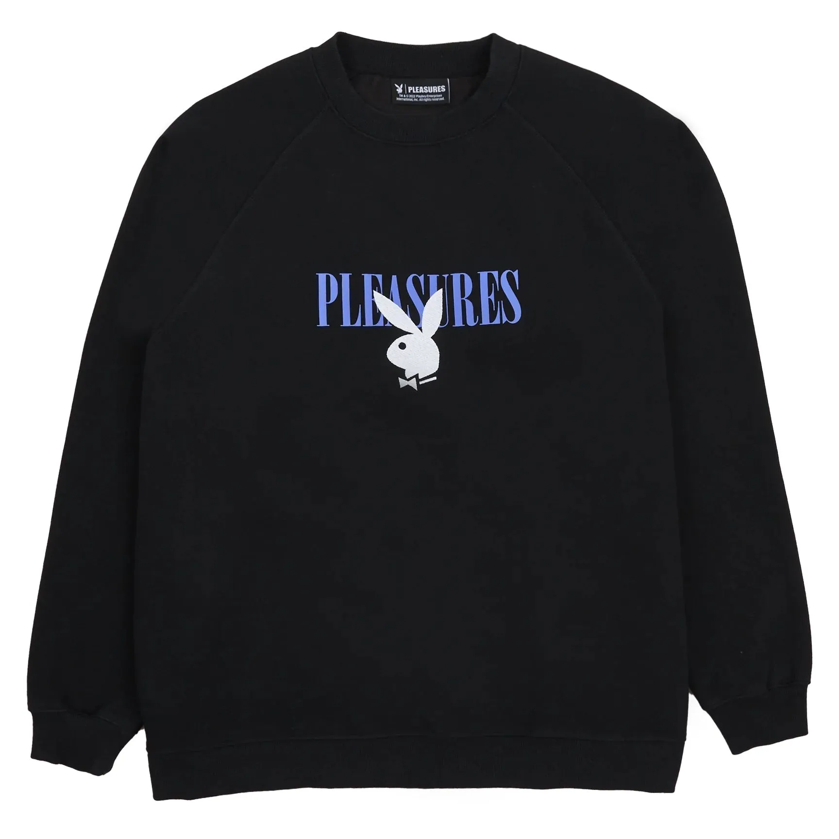 Pleasures Men x PLAYBOY Bunny Logo Crewneck Black