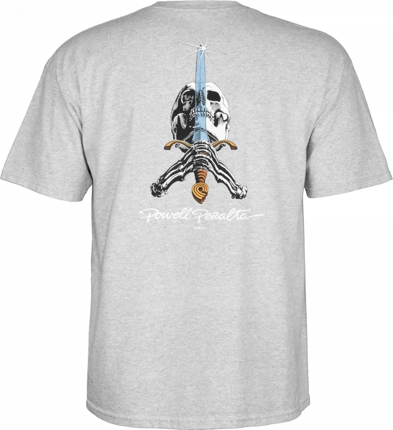 Powell Peralta - Skull & Sword Tee Grey