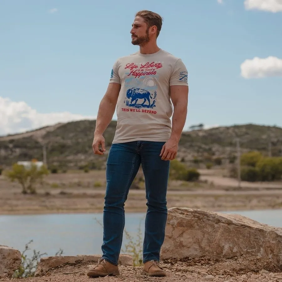 Pursuit of Happiness T-Shirt - Sand