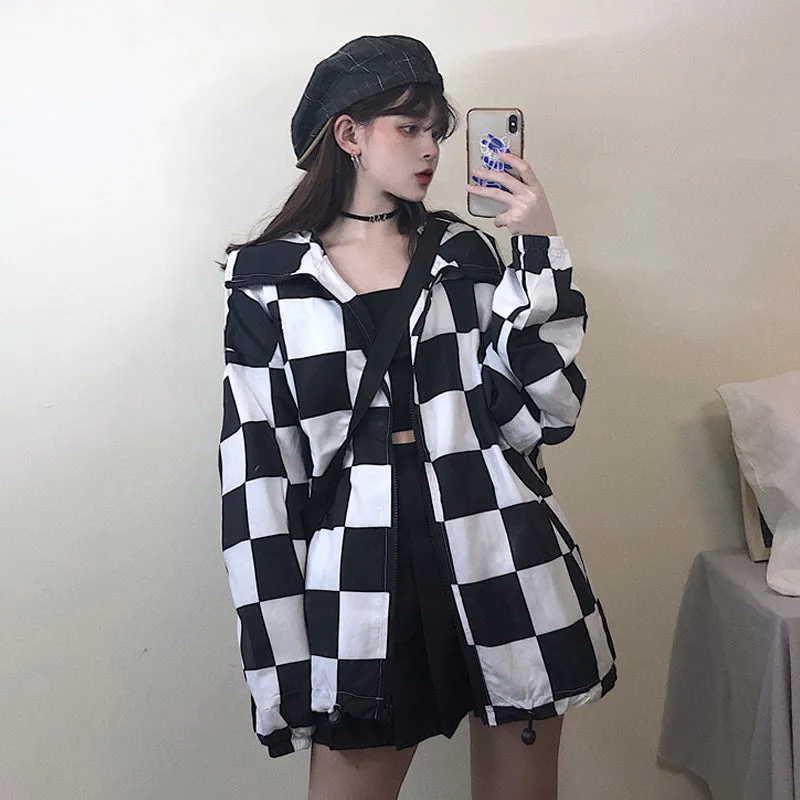 "HARAJUKU CHECK PATTERN CASUAL" JACKET UB2470