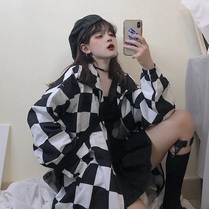 "HARAJUKU CHECK PATTERN CASUAL" JACKET UB2470