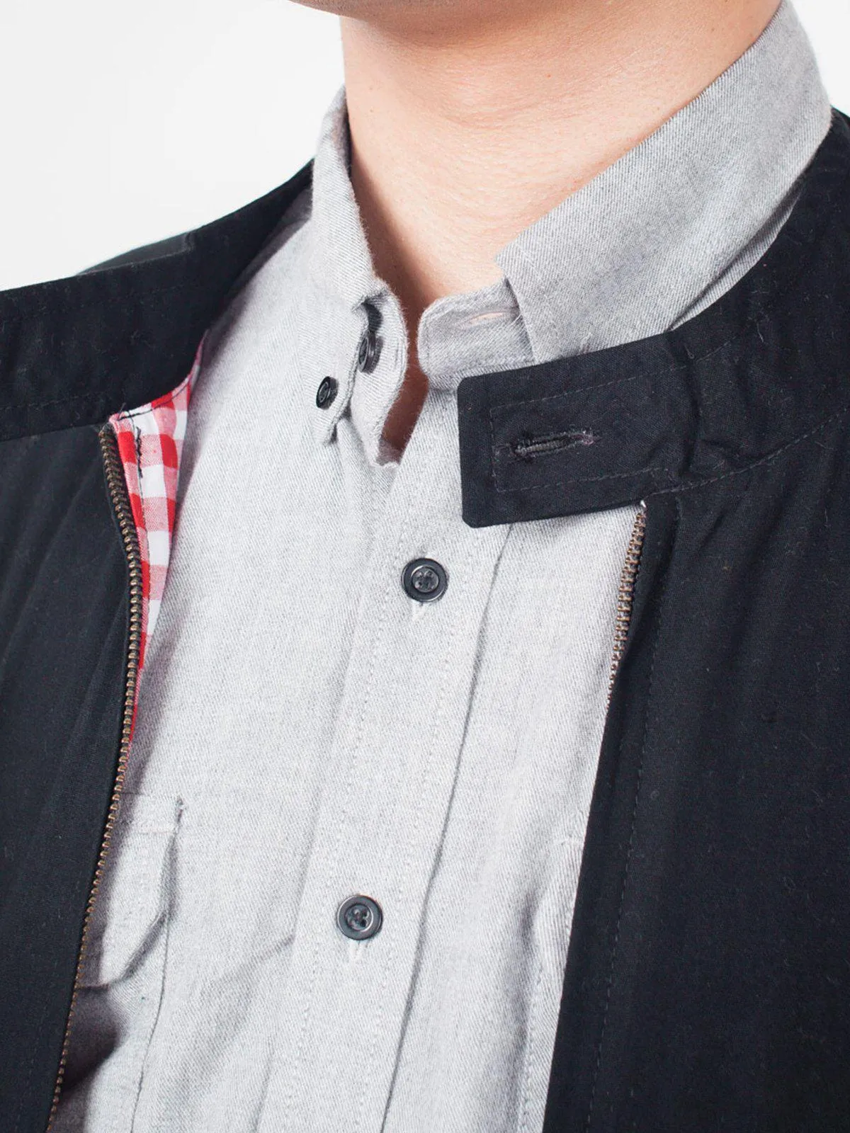 Qutn Harrington Jacket Black Twill