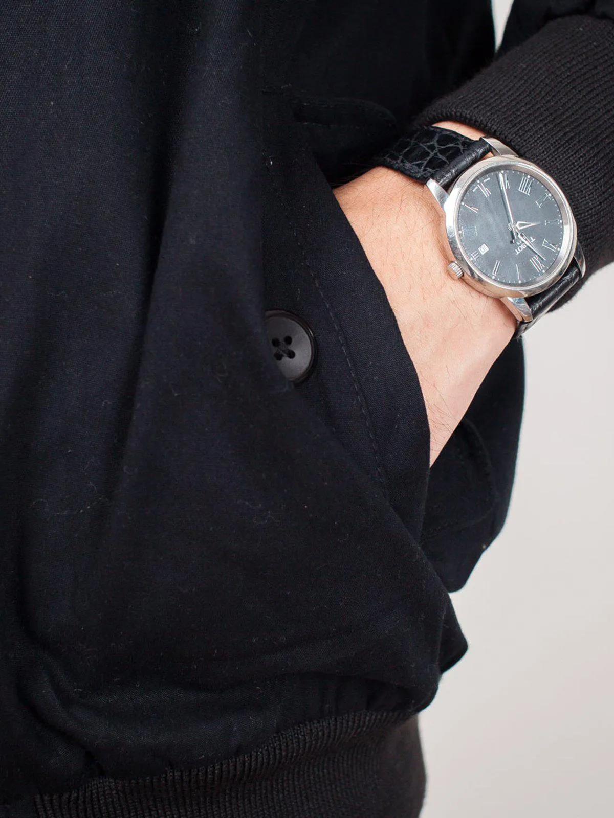 Qutn Harrington Jacket Black Twill