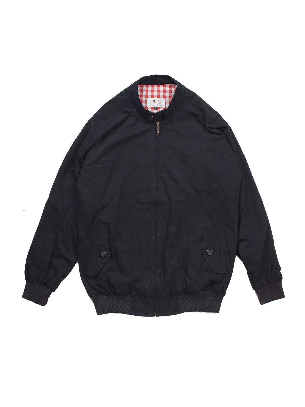 Qutn Harrington Jacket Black Twill