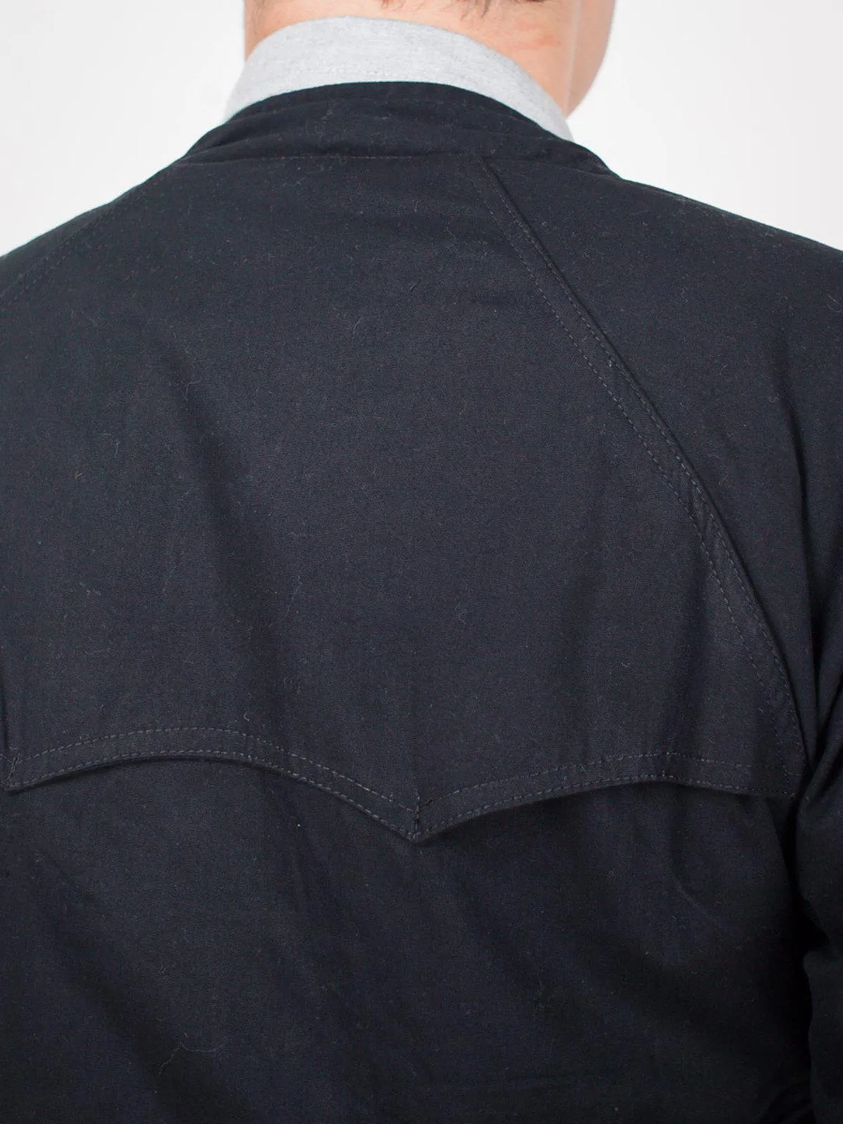 Qutn Harrington Jacket Black Twill