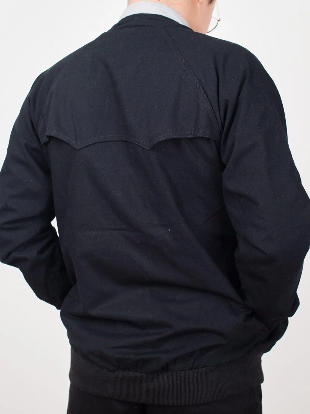 Qutn Harrington Jacket Black Twill